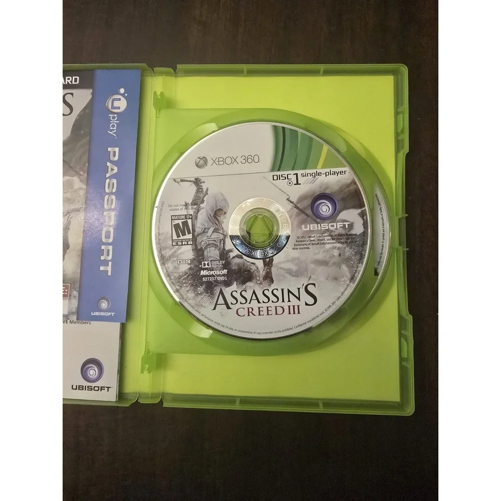 Assassin's Creed III (Microsoft Xbox 360, 2012) Complete‎ With Manual Gamestop